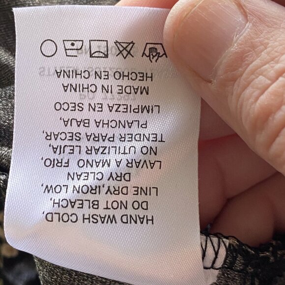 Arula B Maxi Dress Woman 2X Dark Floral Smocking Tiered Puff Sleeve Goblin Witch - Picture 12 of 16